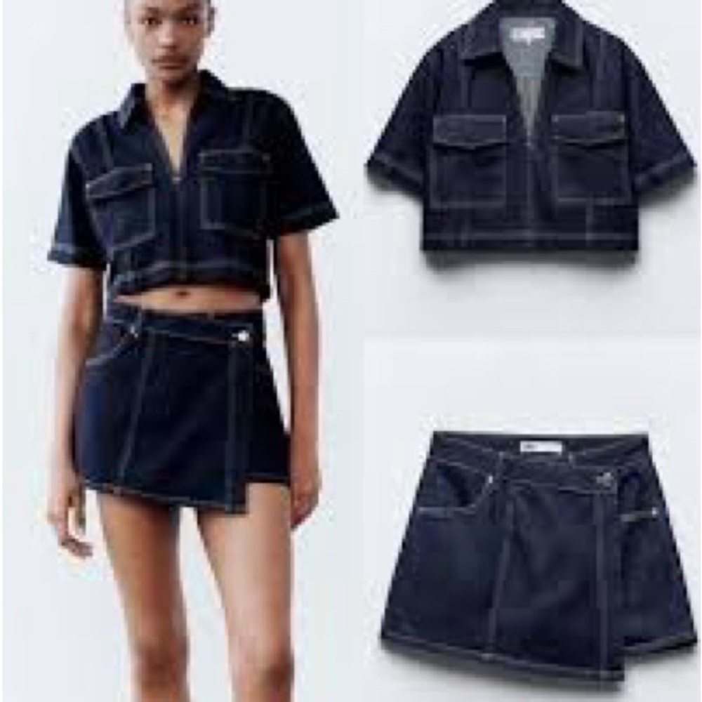 Zara Dark Denim Set